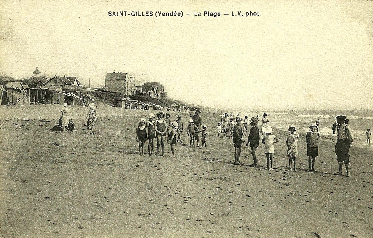 Saint-Gilles-Croix-de-Vie (Vendée) La plage CPA