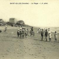 Saint-Gilles-Croix-de-Vie (Vendée) La plage CPA