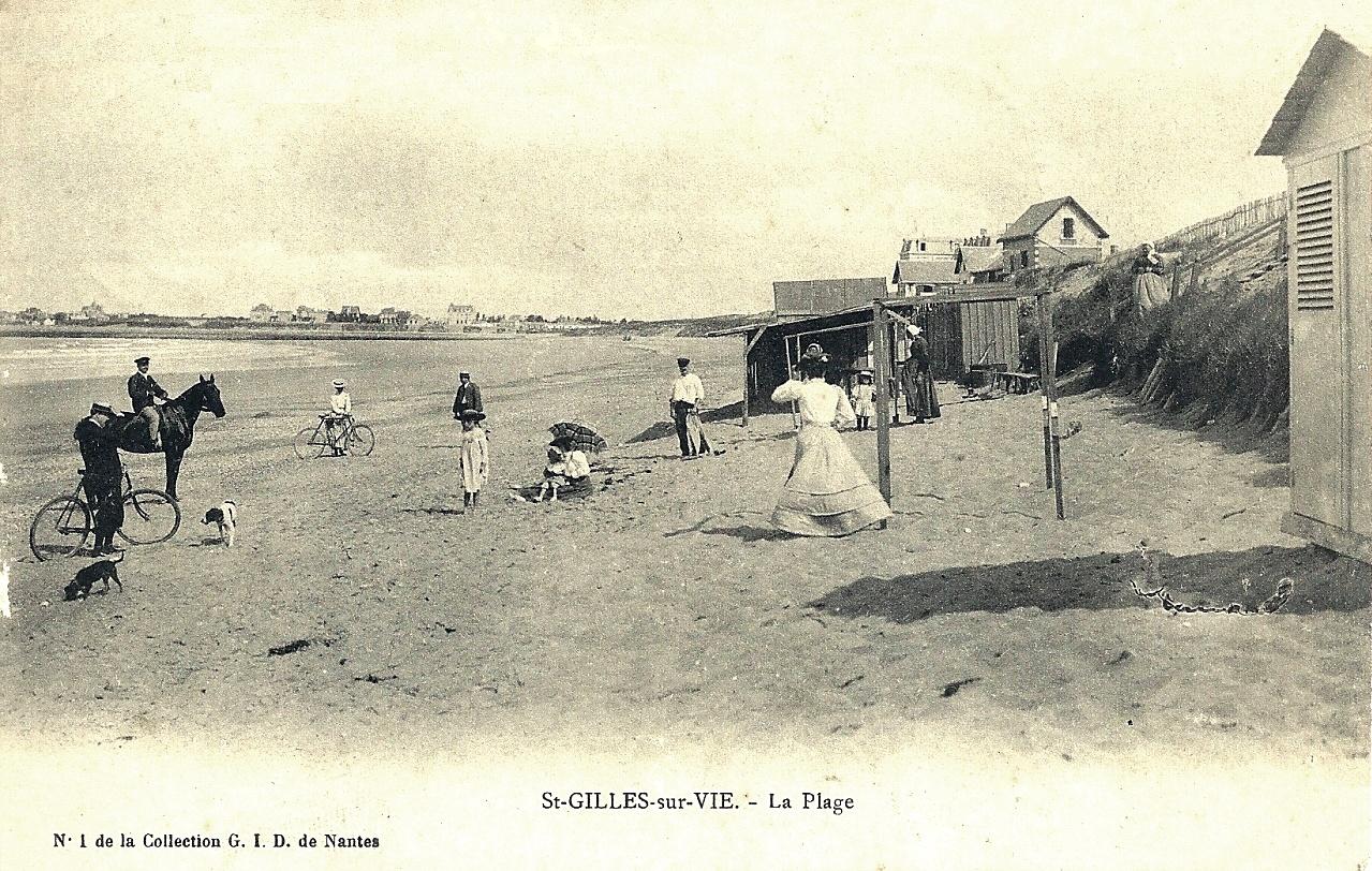 Saint-Gilles-Croix-de-Vie (Vendée) La plage CPA