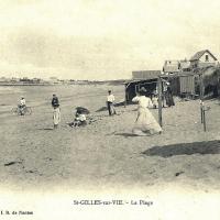 Saint-Gilles-Croix-de-Vie (Vendée) La plage CPA
