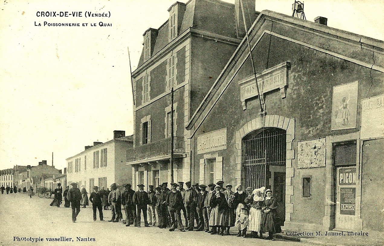 Saint-Gilles-Croix-de-Vie (Vendée) La poissonnerie CPA