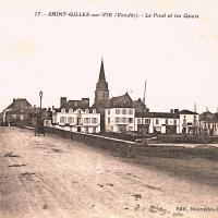 Saint-Gilles-Croix-de-Vie (Vendée) Le pont et les quais CPA