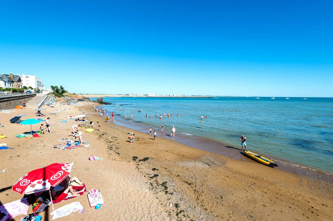 Saint-Hilaire-de-Riez (Vendée) La plage de la Pelle à Porteau