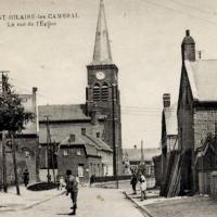 Saint hilaire lez cambrai 59 la rue de l eglise cpa