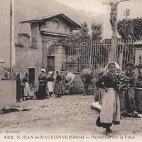 La Place et la fontaine CPA