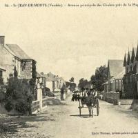 Saint-Jean-de-Monts (Vendée) L'avenue des chalets CPA
