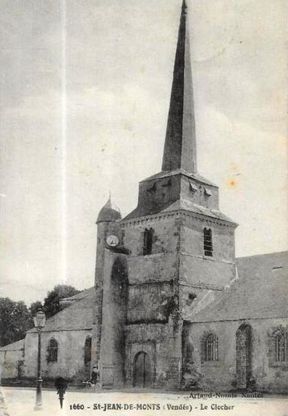 Saint-Jean-de-Monts (Vendée) L'église CPA