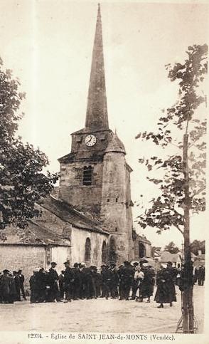 Saint-Jean-de-Monts (Vendée) L'église CPA