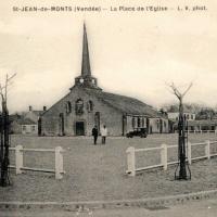 Saint-Jean-de-Monts (Vendée) L'église CPA