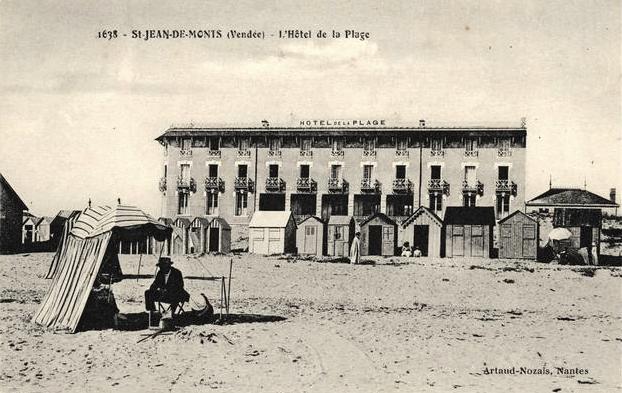Saint-Jean-de-Monts (Vendée) L'Hôtel de la plage CPA