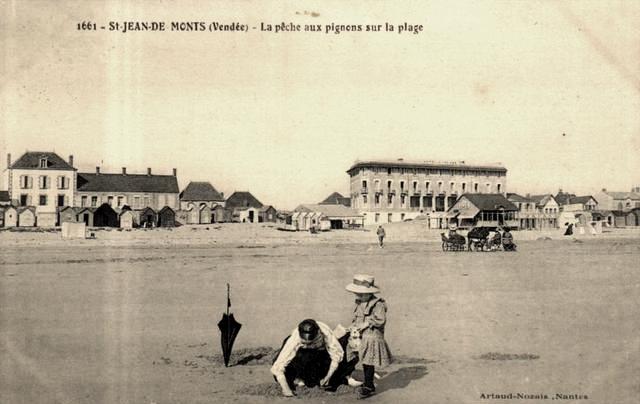 Saint-Jean-de-Monts (Vendée) La plage CPA