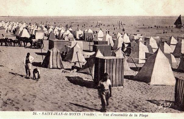 Saint-Jean-de-Monts (Vendée) La plage CPA