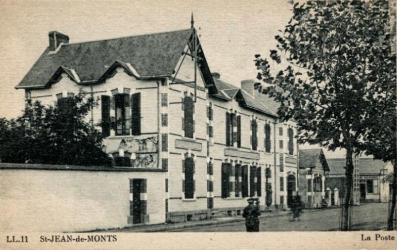 Saint-Jean-de-Monts (Vendée) La poste CPA