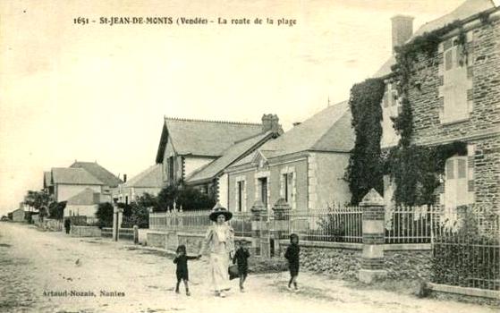 Saint-Jean-de-Monts (Vendée) La route de la plage CPA