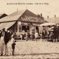 Saint-Jean-de-Monts (Vendée) Le café de la plage CPA