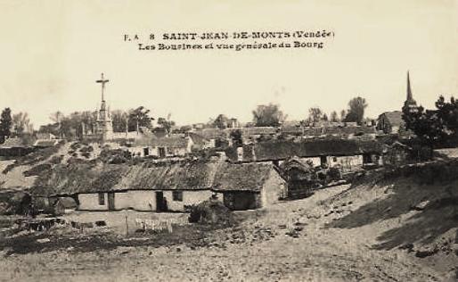 Saint-Jean-de-Monts (Vendée) Les bourrines, le calvaire CPA