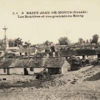 Saint-Jean-de-Monts (Vendée) Les bourrines, le calvaire CPA