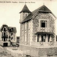 Saint-Jean-de-Monts (Vendée) Les chalets dans les dunes CPA