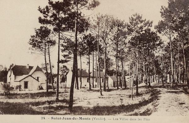 Saint-Jean-de-Monts (Vendée) Les villas CPA