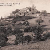 Les ruines du château d'Algues (cpa)