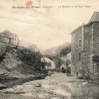 Le moulin et le Pont Vieux (cpa)