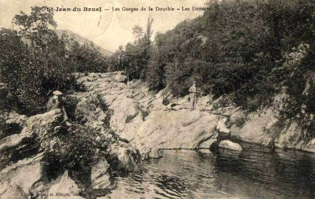 Les gorges de la Dourbie (cpa)