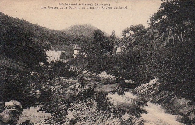 Les gorges de la Dourbie (cpa)