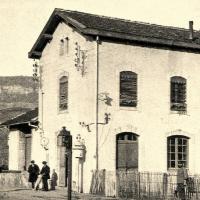 Saint-Paul-des-Fonts, la gare (cpa)