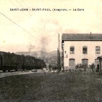 Saint-Paul-des-Fonts, la gare (cpa)