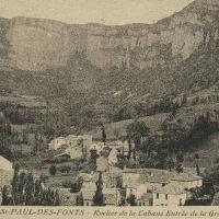 Le rocher de la Cabane (cpa)