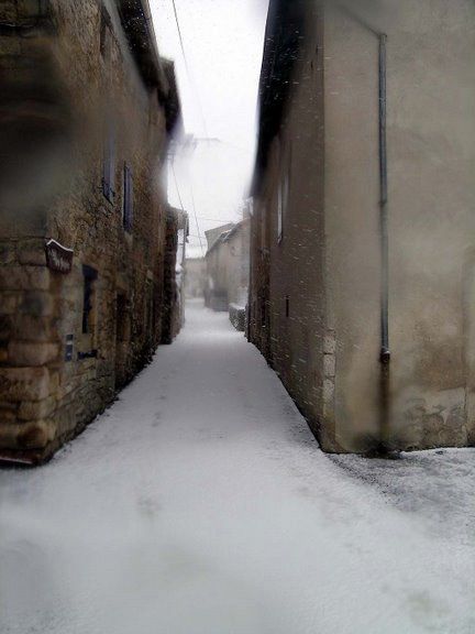 Saint-Paul-des-Fonts sous la neige