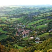 Saint-Paul-des-Fonts, vue aérienne