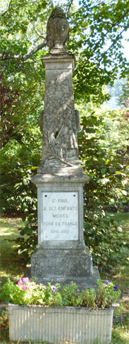 Saint-Paul-des-Fonts, le monuments aux morts