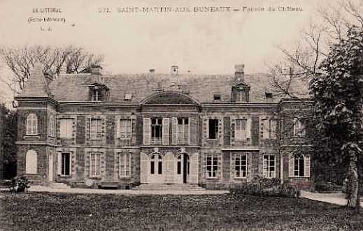 Saint martin aux buneaux seine maritime chateau cpa