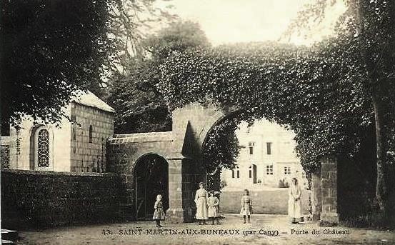 Saint martin aux buneaux seine maritime chateau entree cpa