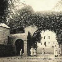 Saint martin aux buneaux seine maritime chateau entree cpa