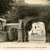 Saint martin aux buneaux seine maritime chateau entree cpa