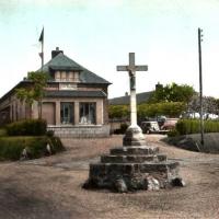 Saint martin aux buneaux seine maritime epicerie cafe et calvaire cpa