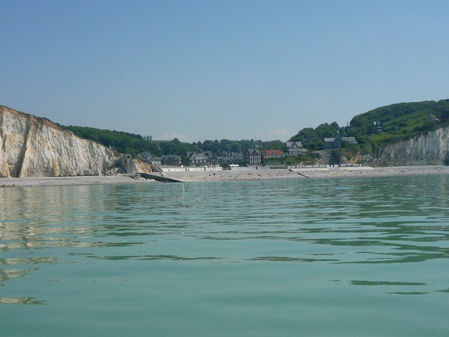 Les Petites Dalles, vue de la mer