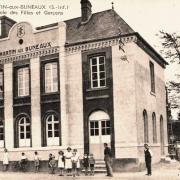 Saint martin aux buneaux seine maritime mairie ecole cpa