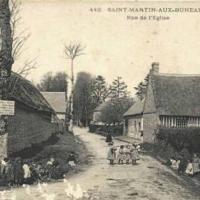 Saint martin aux buneaux seine maritime rue de l eglise cpa