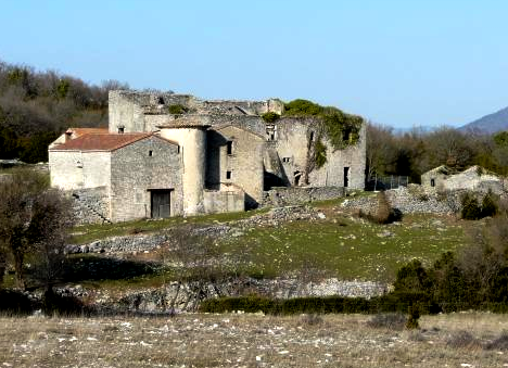 Saint-Maurice-Navacelles (Hérault) La Prunarède, le château