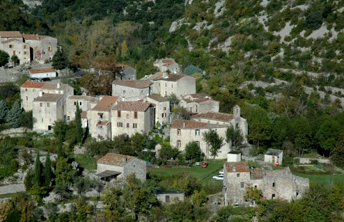 Saint-Maurice-Navacelles (Hérault) Navacelles, vue générale