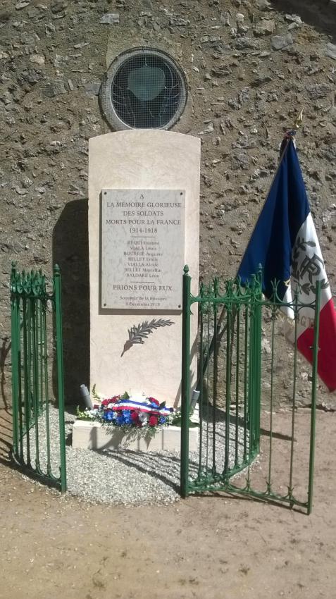 Saint-Pierre-de-la-Fage (Hérault) Le monument aux morts