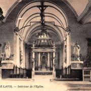 Saint pierre lavis seine maritime eglise saint pierre interieur cpa