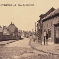 Saint python 59 la rue de cambrai cpa