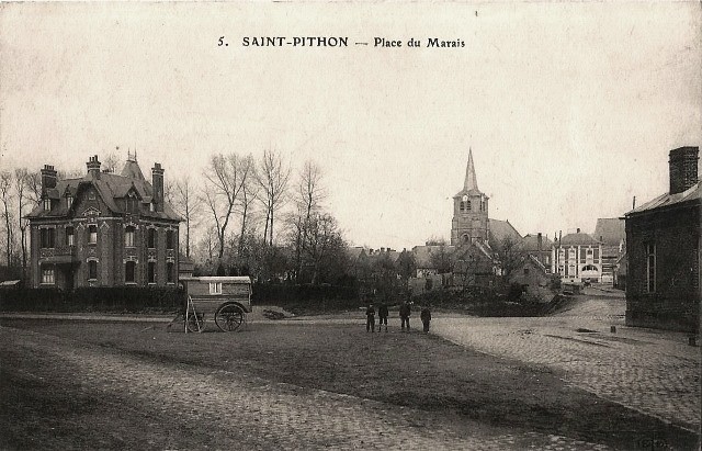 Saint python 59 le chateau leterme a gauche vers 1908 cpa