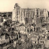 Saint-Quentin (Aisne) CPA 1918, la basilique
