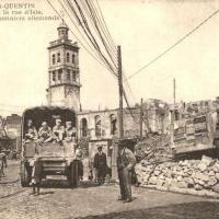 Saint-Quentin (Aisne) CPA 1914, le beffroi