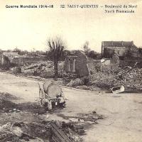 Saint-Quentin (Aisne) CPA 1914, le bld du Nord